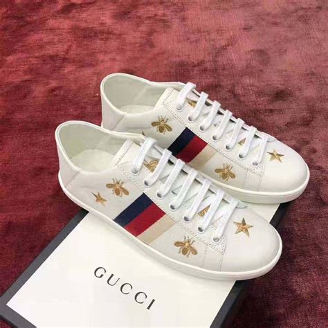 gucci ace bee star sneakers|Gucci bee ace sneakers women.